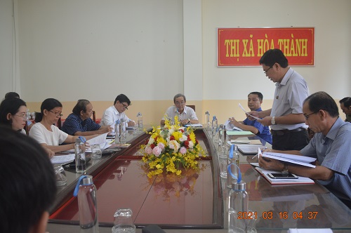 Ủy ban bầu cử thị xã Hòa Thành họp phiên thứ 4 triển khai công tác bầu cử